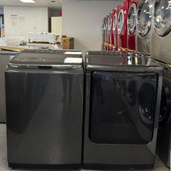 Samsung Large Capacity Electric Washer Dryer Set Both Works Perfectly 1216 Hartford Turnpike Vernon CT 
