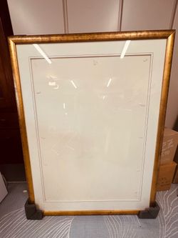 Large distressed Gold Picture frames x2