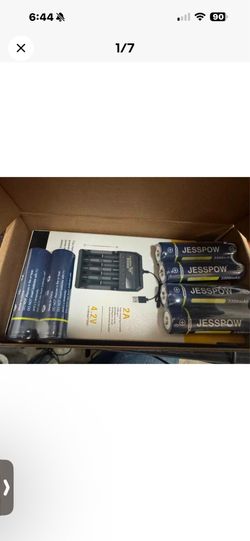 JESSPOW 3.7 Rechargeable Lithium Battery Set – 3300mAh High Capacity with USB