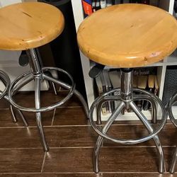 Set Of ( 4 ) Four Barstools / Bar Stools