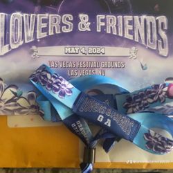 2 Lovers And Friends Festival Wristbands/tickets 