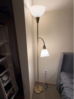 2 Torchiere Floor Lamps with bulbs