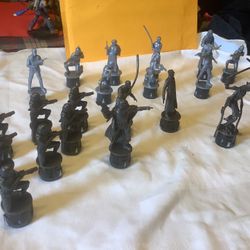 Star Wars Disney Chess Set Replacement Pieces Hasbro 2014 Rebels Vs. Empire 20 total figures including Chewy, Luke Skywalker, Stormtrooper, Obiwan Ken