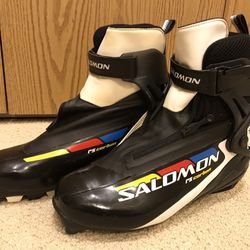 Salomon r5 Carbon Cross Country Manufactured In Europe Super Nice Ski Boots 