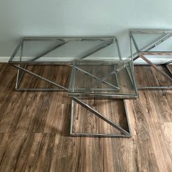 Coffee table with matching end tables