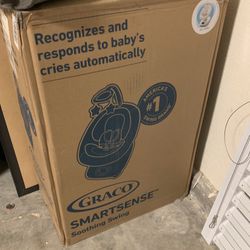 (BRAND NEW) Graco SmartSense Baby Swing with Cry Detection Technology, Soothing Motions and Calming Vibrations, Comfortable Infant Support, Rori