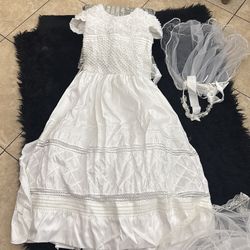 Primera comunión vestido  talla 14