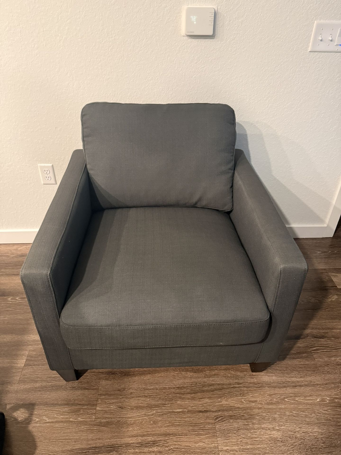 Dark Gray Armchair – Modern & Comfortable
