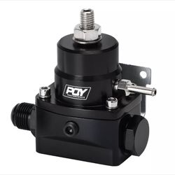 Adjustable AN6 EFI Fuel Pressure Regulator Kit w/ Oil Gauge 0-160 PSI Universal