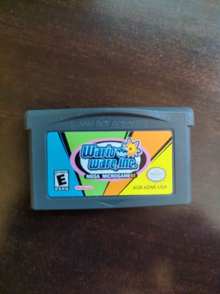 Nintendo Gameboy Advance Warioware Inc Tested.Wormong Wario Ware Inc 