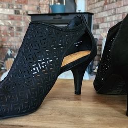 Style & Co. Womens Haddiee Peep Toe D-Orsay Pumps, Black, Size 8