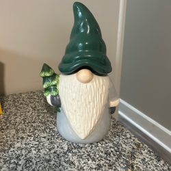 Gnome Holiday Cookie Jar 