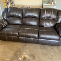 2 Leather Couches FREE