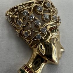 Nefertiti 14K Gold Charm