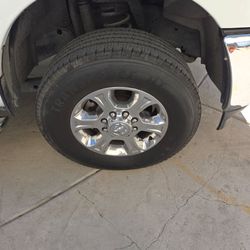 Chrome wheels with tires