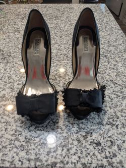 Badgley Mischka Satin Stilleto Heels