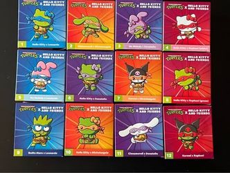 TMNT X Hello Kitty Lot And Full Set.
