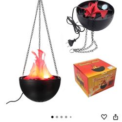 3D Fake Fire Flame Hanging Lamp Decoration