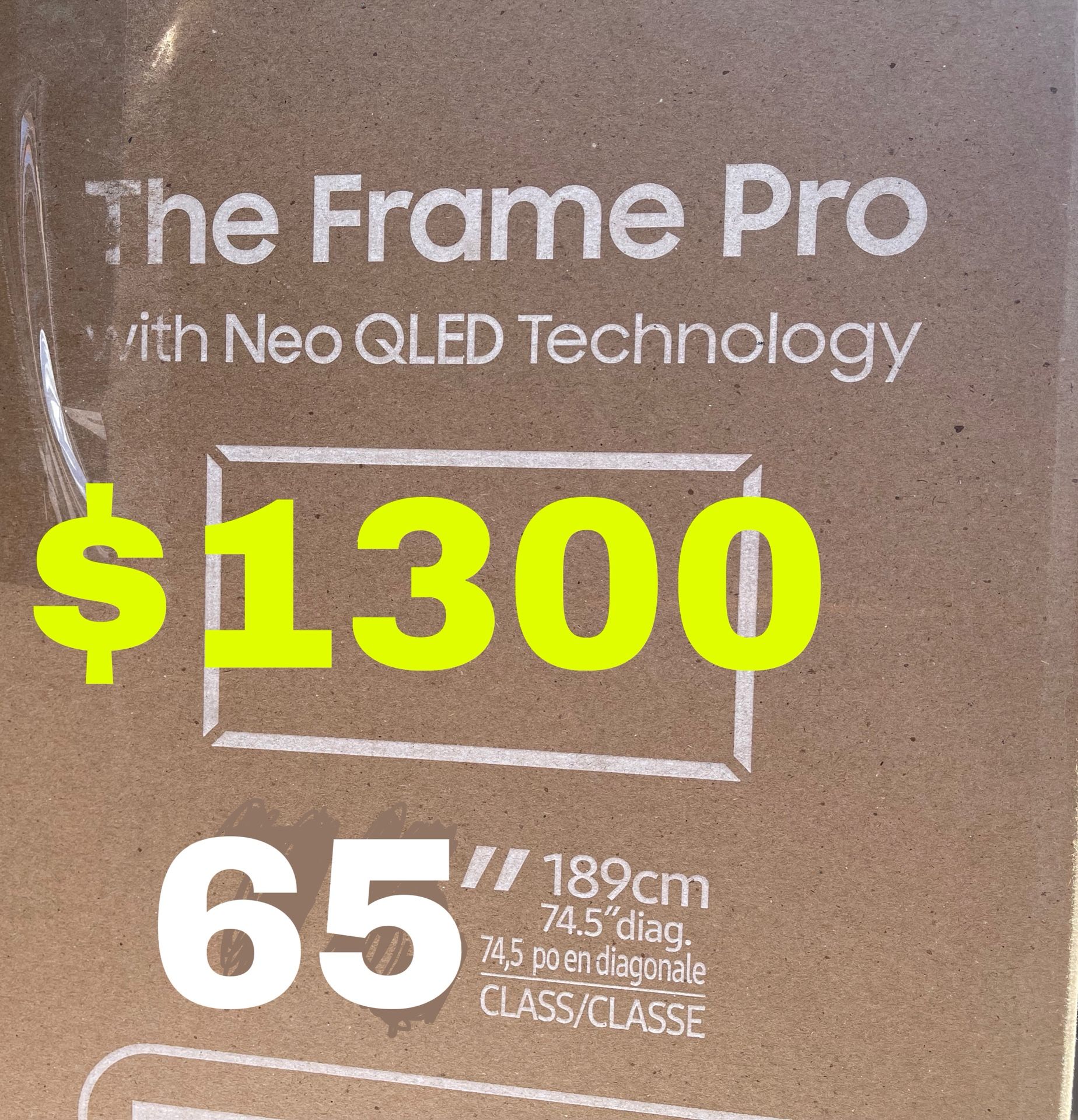 Samsung 65 The Frame Pro Tv (2025) Model
