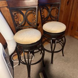 Standard-Height Swivel Bar Stools-Large and Tall Size-in Dark Bronze