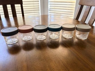 Baby glass food jars