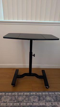 Adjustable height Rolling laptop desk