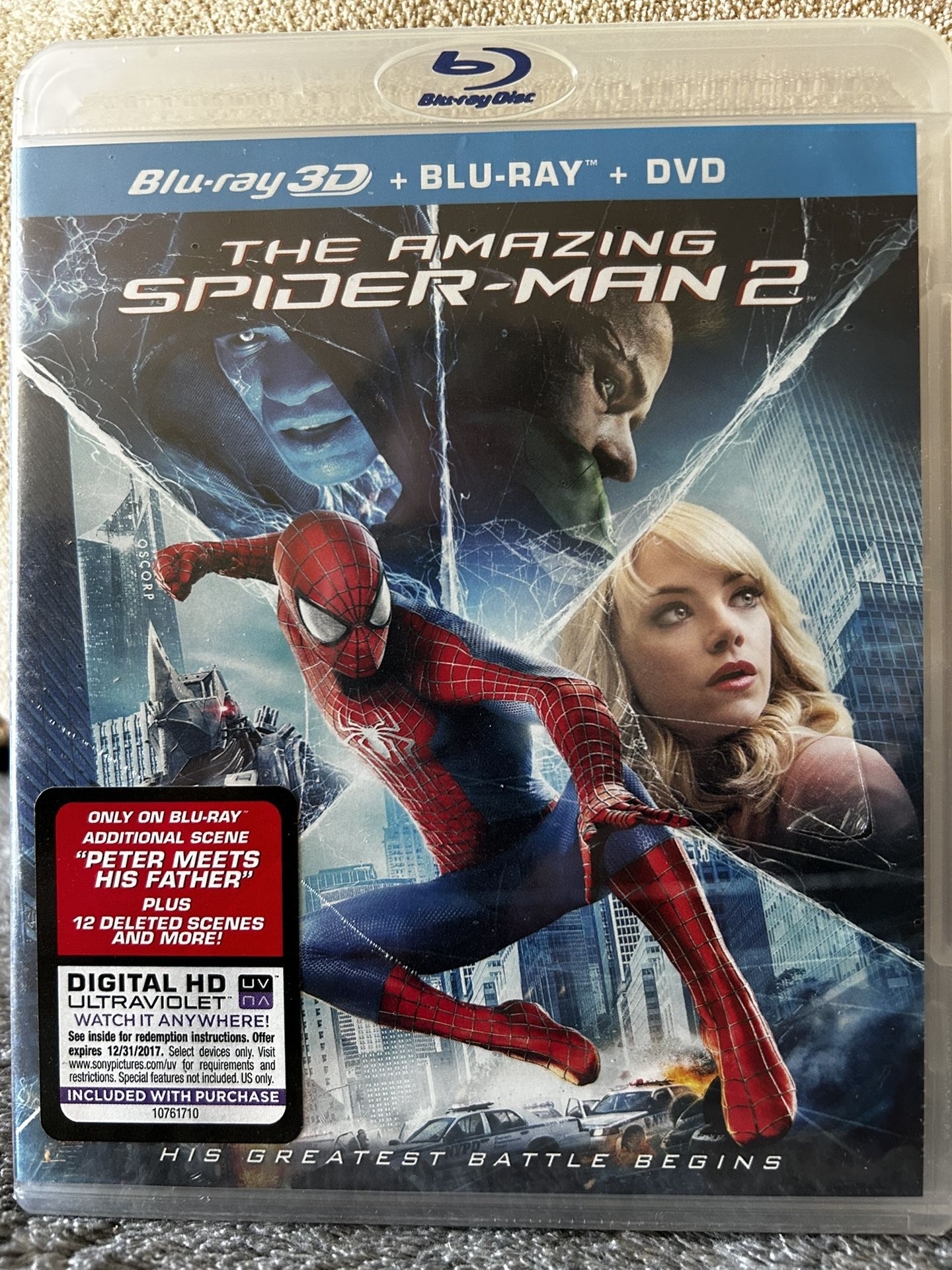 Amazing Spider-Man 2 Blue ray