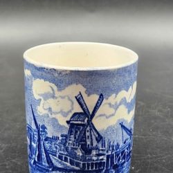 Palissy Pottery English Demitasse Cup with a "Thames River Scenes" Design