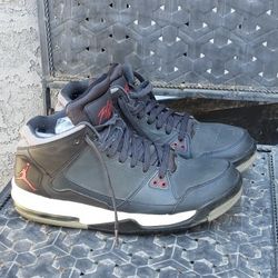 JORDAN FLIGHT ORIGIN 599593-004 ANTHRACITE GYM RED BLACK GREY 

