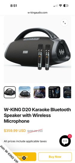 W-king D20 Karaoke System Brand New Sealed