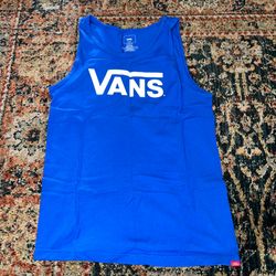Blue Vans Tank Top Size Small Fits like M Blue