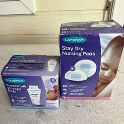 Nursing Pads And Breastmilk Storage Bags
