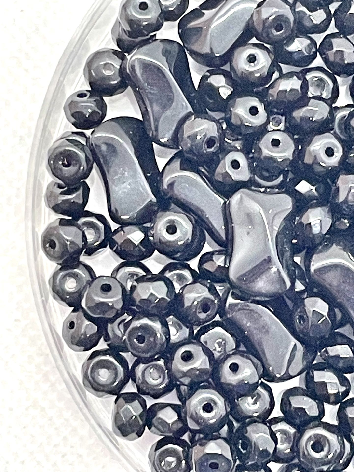 Lot Of Black Beads - Over 200