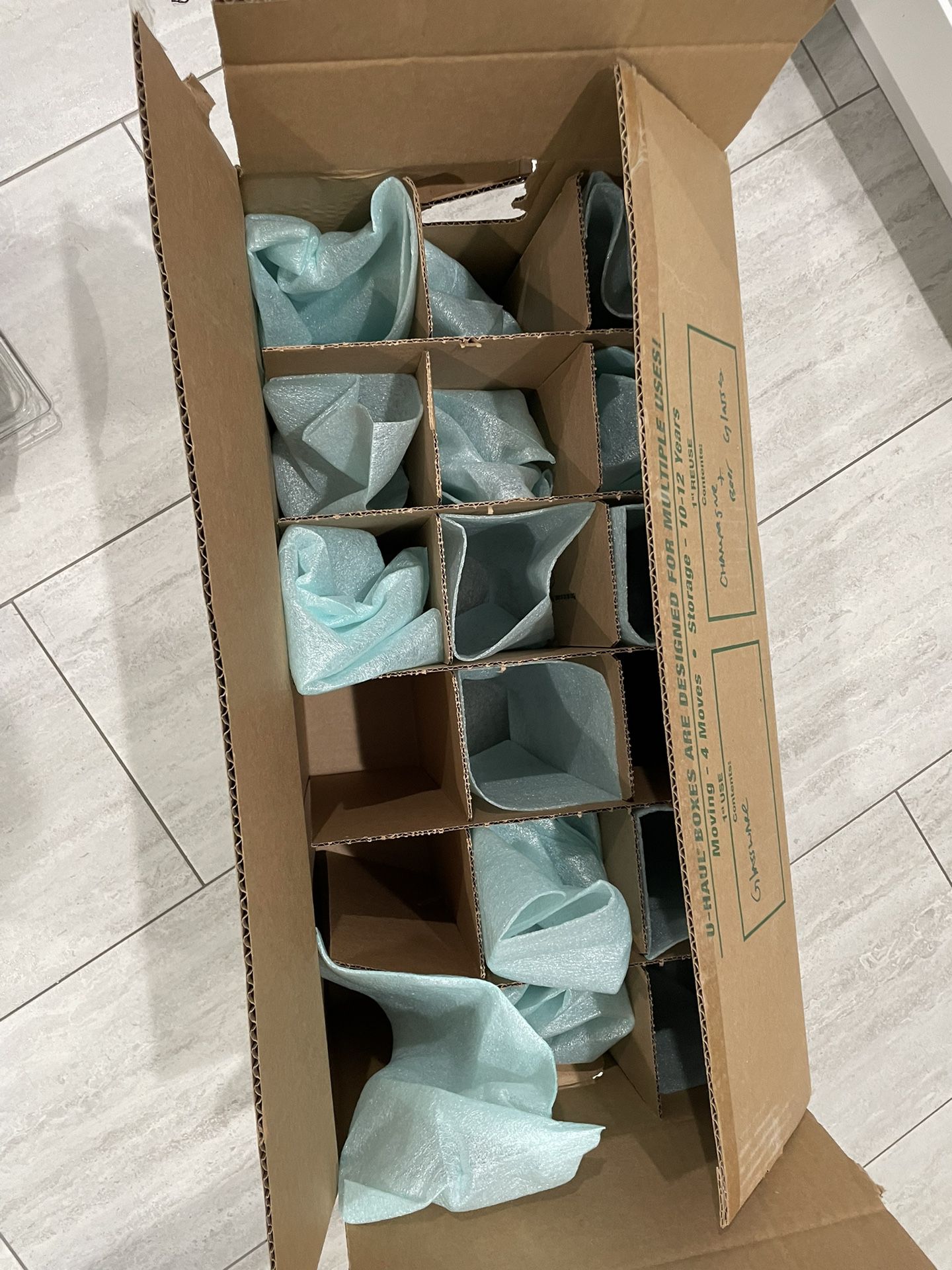 Uhaul Glassware Moving Boxes With Foam