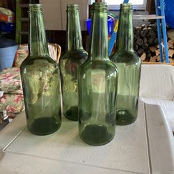 Wine Bottles:  750’s, Without Twist Tops, Green, New, 12 Per Case, 9 Cases, Will Separate, $20 Each