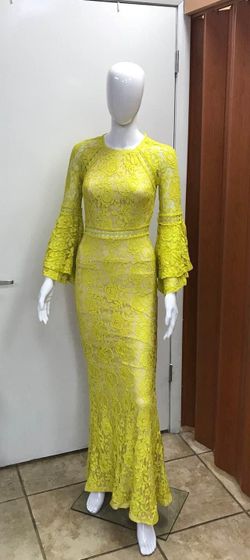 Yellow Lace Elegant Dress