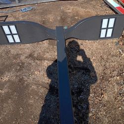 20ft Square Steel  Duel Led Light Pole 