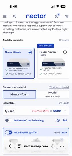 Queen mattress new