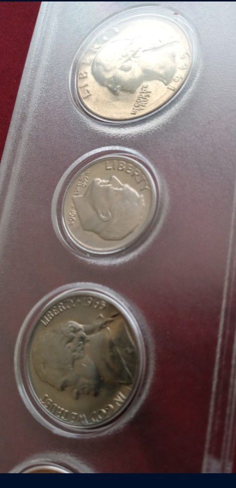 1965 Uncirculated Error Coin Set 