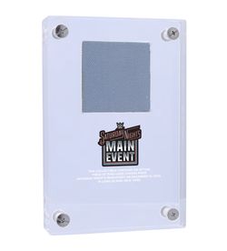 WWE Saturday Night's Main Event Acrylic Display Case with Match-Used Canvas from