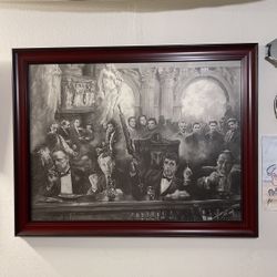 Gangster Framed Canvas