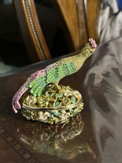 Jewelry Box Peacock