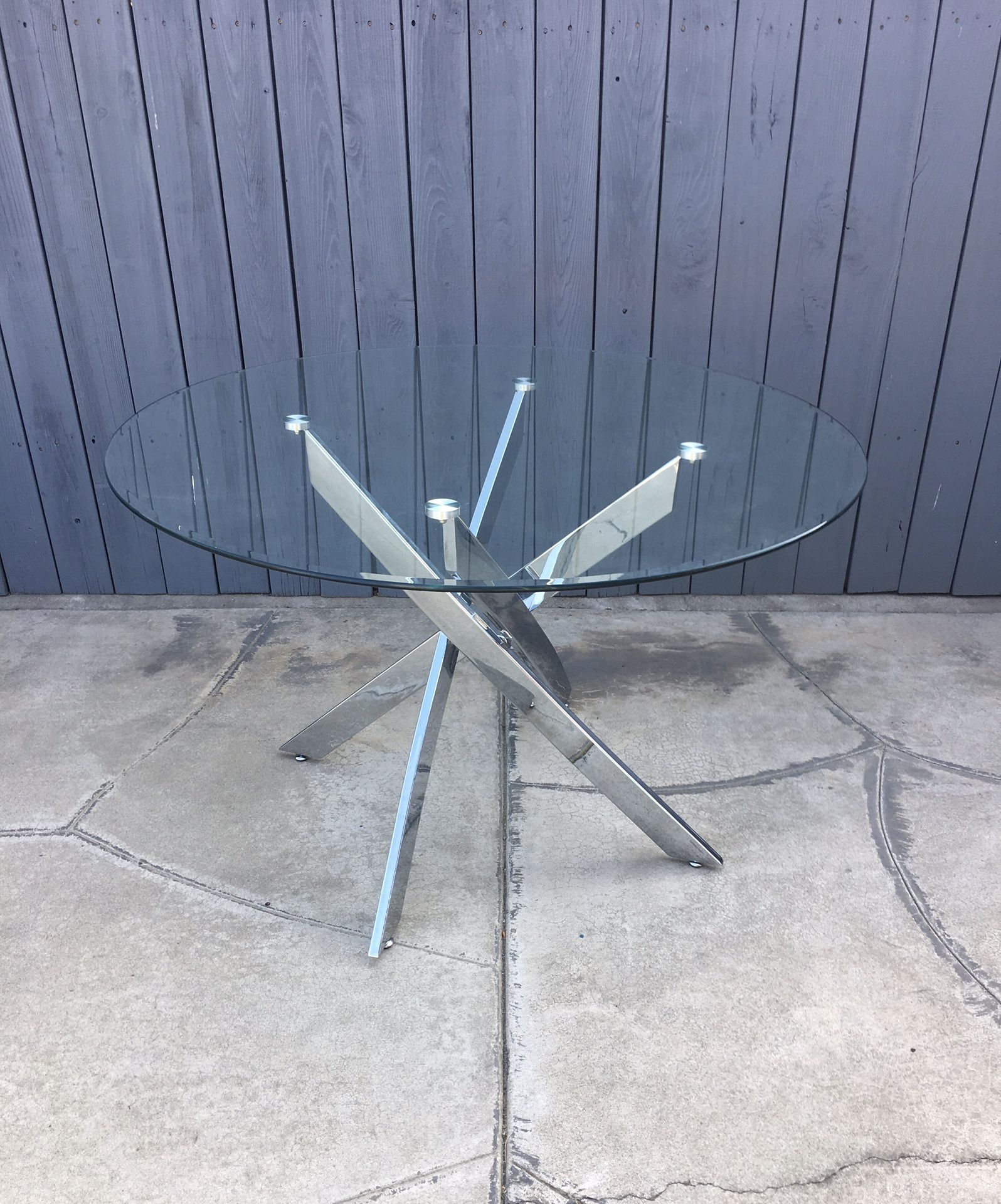 Modern Glass Dining Table - Local Delivery Available 