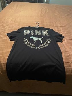 Pink shirt L black & white
