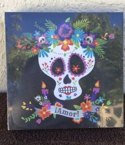 Dia De Los Muertos Dancing Sugar Skulls Shadow Box Decor.