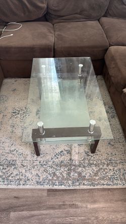 Free glass coffee table