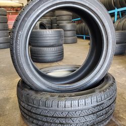 🔥 (2) 245 45 20 Continental CrossContact All Season Tires 