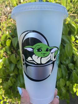 Baby yoda custom Starbucks cup