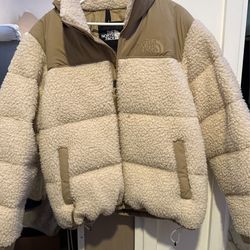 NORTHFACE Nuptse Sherpa Puffer Jacket  ( Men: L / Women: XL )
