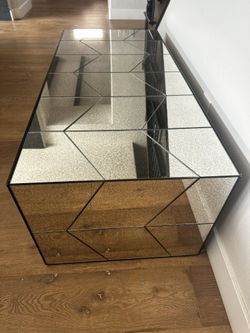 West elm mirrored coffee table top